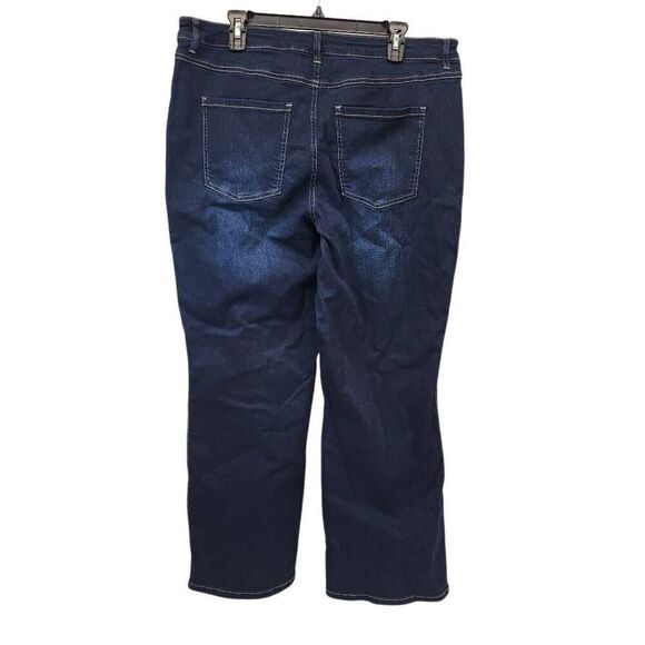 Belle by Kim Gravel Size 18 TripleLuxe Reg Denim Seamed to Perfection Jean - Picture 2 of 11